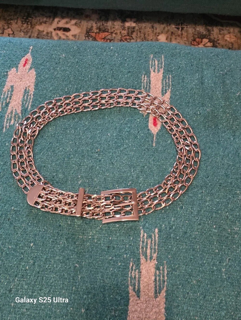 Vintage Y2K Silver Chain Belt Add a touch of 2000s Grunge Glam EUC